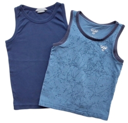 Hummel og H&M blå undertrøjer str. 110-116