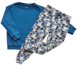 Hummel kamuflage bukser og Birkholm sweatshirt str. 104