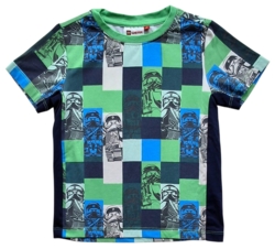 Lego wear grønternet kortærmet T-shirt str. 110