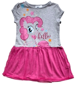 My little pony lysegrå og pink kjole str. 3 år