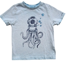 Minymo lyseblå kortærmet T-shirt str. 98