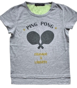 Frankie & Liberty lysegrå kortærmet T-shirt str. 10