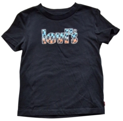Levis kortærmet sort T-shirt str. 98-104