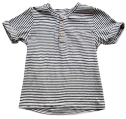 Name it sortstribet kortærmet bluse str. 92