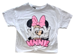 Zara Disney hvid kortærmet T-shirt str. 110