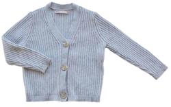 Only lysegrå langærmet striktrøje str. 92