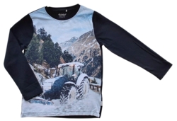 Minymo sort langærmet bluse str. 110