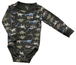 VRS mørkegrøn langærmet body str. 74