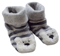 Små gråstribede bløde futter str. 17-18