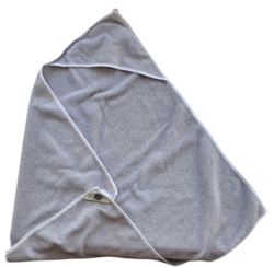 Meraki mini gråt badehåndklæde med hætte