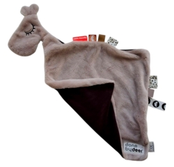 Done by deer rosa og rødbrun nusseklud