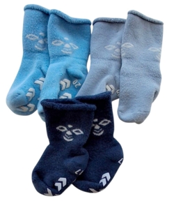 Hummel tre par babystrømper i to størrelser