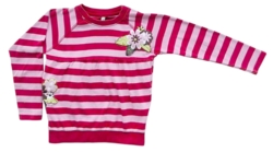 Fransa kids rødstribet langærmet bluse str. 122