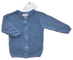 Ny Fixoni blågrå strikket cardigan str. 62