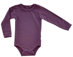 Ny Fixoni mørklilla langærmet body str. 86