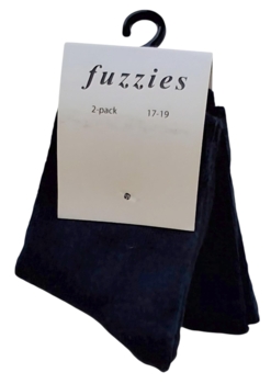 Nye Fuzzies mørkeblå 2-pak strømper str. 17-19