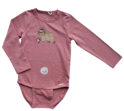 Ny Minymo rosa langærmet body str. 80