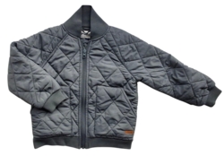 Pomp de lux mørkegrå tyk termojakke str. 104