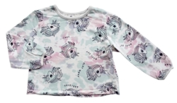 H&M hvid langærmet sweatshirt str. 98-104