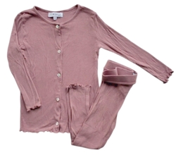 Liberté Ami pudderfarvet blødt rib sæt str. 86-92