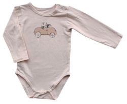 Claire lys rosa langærmet body str. 74