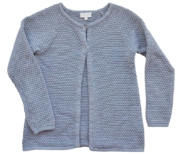 Pomp  de lux grå strikket lang trøje str. 116