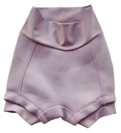 Blebadebukser i en støvet lilla-rosa farve str. 1-2 år