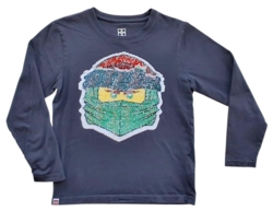 Lego wear mørkegrå langærmet bluse str. 128