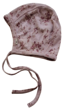 Wheat rosa tynd blomstret uld hjelm str. 3-9 mdr