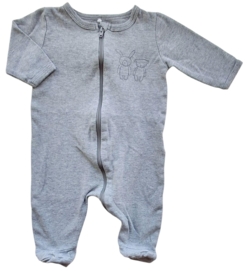 Name it lysegrå langærmet heldragt-natdragt str. 62