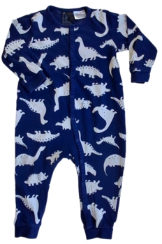 H&M mørkeblå langærmet heldragt str. 86