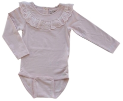 Ny Minymo lyserød langærmet body str. 80