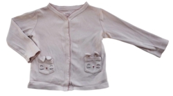 Baby C&A lyserød langærmet bluse str. 74