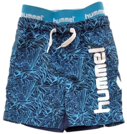 Hummel mørkeblå mønstrede badebukser str. 104
