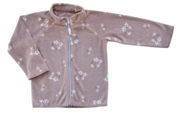 H&M rosa blød langærmet fleece trøje str. 86-92