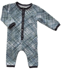 Small Rags grønternet langærmet heldragt str. 68