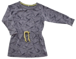 Name it grå langærmet kjole str. 80