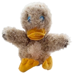 DR Krea lysebrun stor plys Ælling