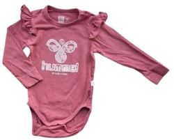 Hummel mørke rosa langærmet body str. 74