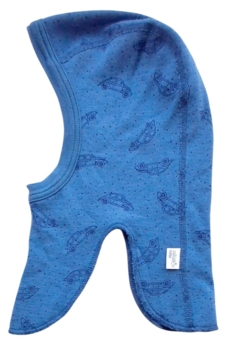 Små rollinger blå uld elefanthue str. 80-86