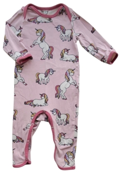 Småfolk lyserød langærmet heldragt str. 62