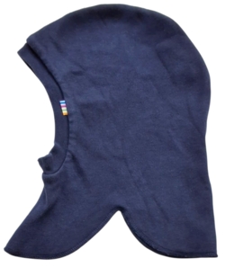 Joha mørkeblå to-lags bomulds elefanthue str. 48 cm