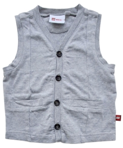 Lego wear lysegrå fin vest str. 80