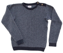 Friends gråmønstret uld trøje str. 128