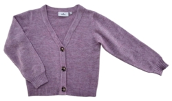 Queenz rødlilla strikket trøje str. 122-128