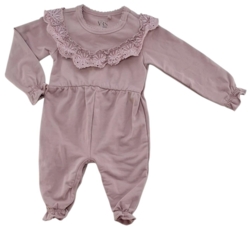 VRS rosa langærmet sweat heldragt str. 62