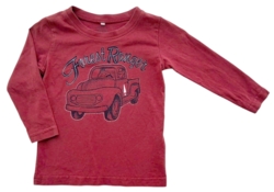 Name it rød langærmet bluse str. 80