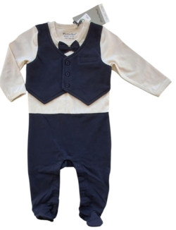 Ny Minymo mørkeblå fin heldragt str. 62