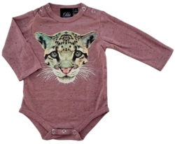 Petit rosa langærmet body str. 56