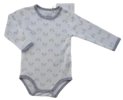 Ny Fixoni hvid langærmet body str. 68